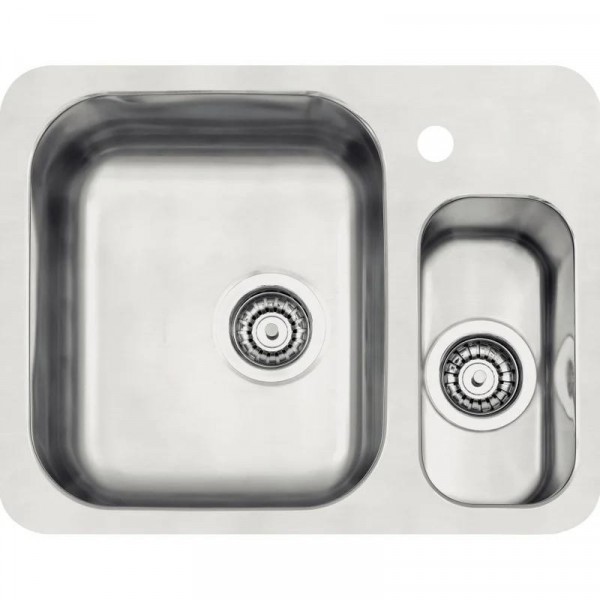 Cuba embutir Tramontina Isis Plus 1.5 C 34VBL Aço Inox Acetinado 58 x 40cm 2 Cubas Aço Inox - 94036122